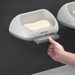 Derees Ledfre Plastic Soap Holder Doos Stand voor Soap Dish Badkameropslag Case Creative Trade Home Badkameraccessoires Sets LF73012