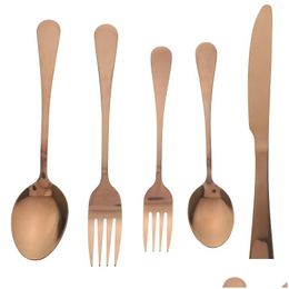 PLAQUES ASSAGES 1 SETT DE COUVREURES Table Volisée Festive Party Fork Spoon Kitchen In colorée Ustensile Drop Drop Livrot Home Garden Dining Bar Dhdh8