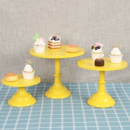 Derees borden cake stand thuisfeest display bruiloft decoratie smeedijzeren verjaardagslederen dessert fudge bureaublad afternoonthee 230228