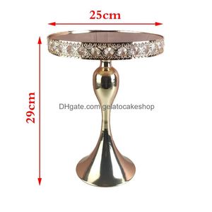 Gerechten platen kristallen cake stands ingesteld 2-3 lagen spiegel cupcake stand desserthouder met afternoon tea bruiloft verjaardagsfeestje frui dhqqs