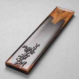 Gerechten Borden Ebbenhout massief hout hele theeblad droge zettafel kleine rechthoekige kunstset slinger chinese 230901