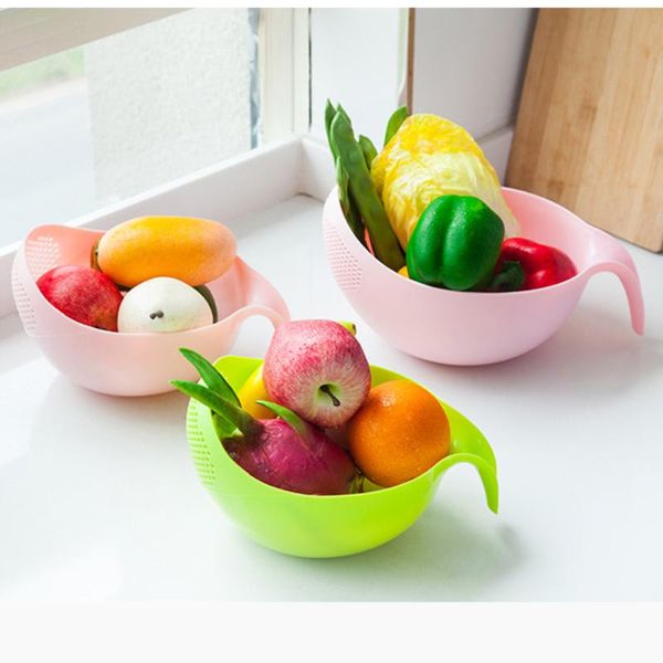 Panier de vidange de riz en plastique, assiettes de vaisselle, filtre de nettoyage de fruits et légumes, passoire, Gadget de cuisine, accessoires 328H