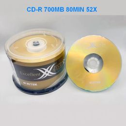 Schijven gouden cdr lege schijven opneembaar 700 MB 80min 52x 50 cd schijven