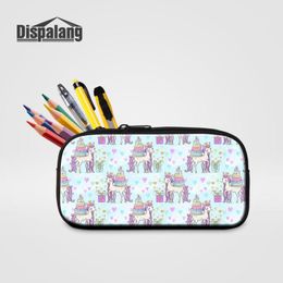 Dispalang Kinderen Lovely Cartoon Pencil Case For School Women Portable Cosmetic Bag Travel Kids Mini Zipper Pen Box Bags Cases