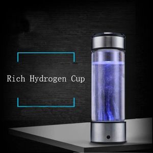 Dispenser 420 ml titanium draagbare waterstofrich waterbeker water ionisator maker/generator super antioxidanten ORP waterstofwaterfles