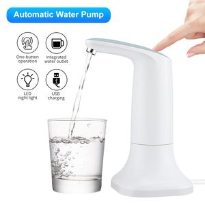 Dispenser Elektrische waterflespomp Automatische drink Dispenser USB -laadwaterpomp LED LUMINOUS HOME AUTO SCHAKELING WATERDERSPENSERS
