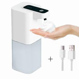 Dispensadores Dispensador automático de jabón Botella Sensor sin contacto Dispensadores de jabón líquido espumoso para Kicthen Baño Proteger a la familia de los niños 2021