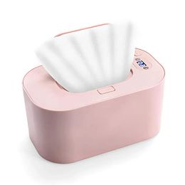 Dispensers Nieuwe Baby Veeg Warmere verwarming Natte handdoek Dispenser Dispenser Napkinner Verwarmingsdoos Huis/Auto Gebruik Mini Wipe warmer Case Desinfecterende doekjes