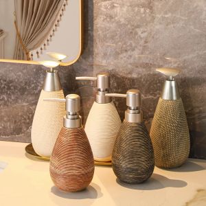 Distributeurs rétro créatif salle de bain douche Gel bouteille sous-bouteille Lotion presse bouteille japonais toilette en céramique désinfectant pour les mains bouteille