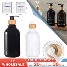 Dispensers Soap Dispenser 300/500 ml verdikte hervulbare shampoo pompfles lotion container Soap Pomp Tank Hand Wash Badkamer Accessorie