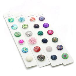 Affichage 100pcs / lot 21 * Affichage de la carte 3cm pour les bijoux à bouton instantané (FIT18mm 20 mm Snap) OEM, ODM 9173