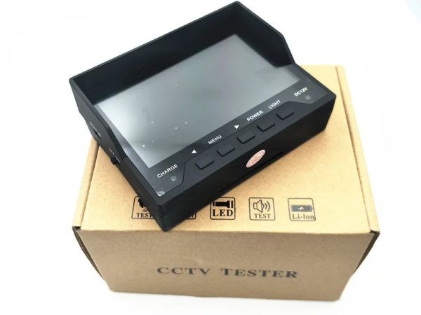 Affichage 2MP 8MP AHD CCTV Tester 4 en 1 pour AHD TVI CVI CVBS Monitor de sécurité de la caméra analogique avec écran LCD de 4,3 pouces 5V 2A, 12V 1A