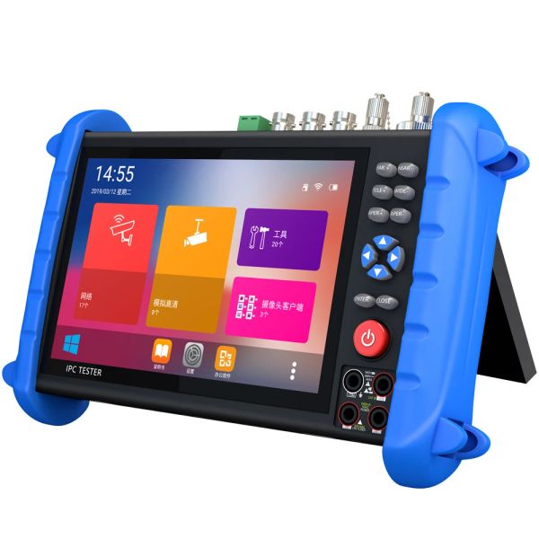 Pantalla de 7 pulgadas HD CCTV Tester Monitor AHD CVI TVI CVBS SDI IP 4K Probar la cámara 8MP multímetro tdr fibra óptica vfl wifi poe