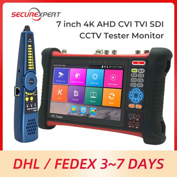 Pantalla de 7 pulgadas 4K Monitor CCTV Tester Monitor de PC IPC Monitor de probador para la cámara CCTV Probador POE Probador de cámara IP Tester de cámara de video