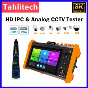 Affichage 8K H.265 7INCH CCTV TESTER IPC WANGLU K15CLMOVTADHSEF SFP OPTIC MODULE AHD CVI TVI SDI 8K IPC TESTER CAMER