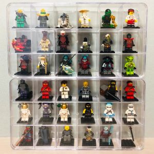 Display Box Toy Building Block Figure Villain Doll Minifigure Hand gerunde kleine pop transparante acryl-displaystandaard voor LEGO