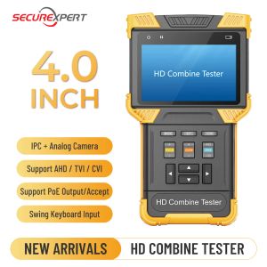 Pantalla CCTV Tester 4K Monitor Video Vidrete HD Analógico Tester de cámara IP Probador portátil POE ONVIF TDR para la cámara CFTV Tester IPC