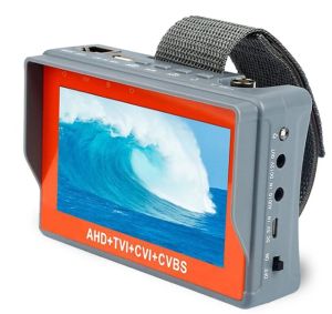Afficher le Testeur CCTV Monitor 4.3 pouces Moniteur AHD 8MP Test de caméra analogique PTZ Testeur de câble UTP RS485 PTZ CONTORL UTP Network Cable Test