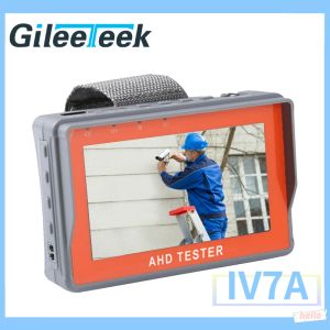 Pantalla CCTV Tester Monitor IV7A 4.3 pulgadas AHD 8MP Prueba de cámara analógica PTZ UTP Probador de cable RS485 PTZ Contorl UTP Network Cable Prueba