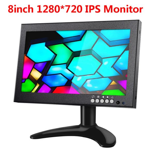 Afficher Eyoyo EM08G 8 pouces 1280 * 720 IPS HDMI Monitor Resolution Resolution Prise