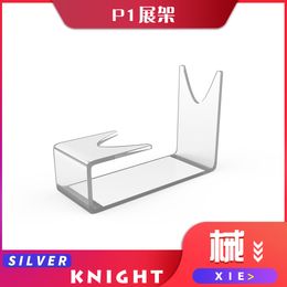 Displayframe Acryl Kublai Khan P1 Standaard in hoogte verstelbaar Model Display Silver Knight Accessoires