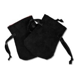 Affichage GPY Ruban Noir Flanelle Sac Pochette Pour Perle Charme Boucles D'oreilles Collier bijoux organisateur Emballage Bijoux Organisateur Joyero cadeau