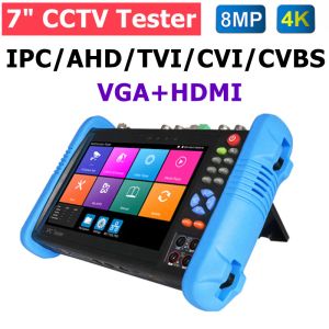 Afficher le testeur de caméra IP 4K 8MP CCTV Tester IPC Monteur 7 pouces Monitor IPC 9800 Plus H.265 4K Affichage vidéo Tester Monitor PTZ IP Camera Tester