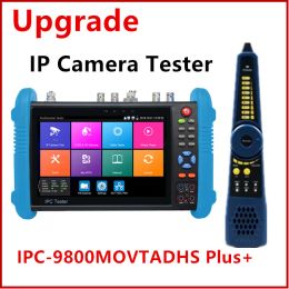 Pantalla IP Camera Tester IPC9800MoVTADHS Plus+ con POE Potence Salida IP AHD CVI TVI SDI CVBS Security Monitor