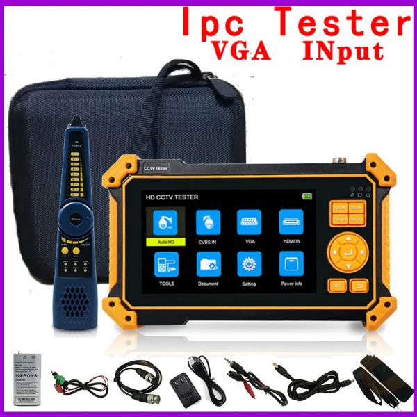 Afficher le testeur IPC HD3100 CCTV Tester Monitor CVI TVI AHD 4K AUDIO VIDEO VGA RJ45 Analog UTP IP Camera Tester Security Protection CFTV