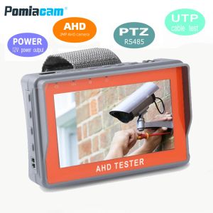 Affichage IV7A 4,3 pouces HD AHD CCTV Tester Monitor AHD 8MP Test de caméra analogique PTZ UTP Cable Tester 12V1A