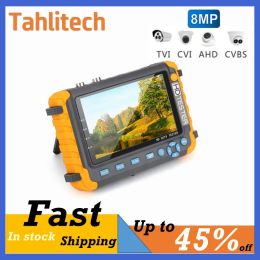 Display IV8W CCTV Camera Tester Monitor 8mp ADH CVI TVI CVBS 4 In 1 Camera's HD Coaxiale tester DC12V Uitgang Power CCTV Tester Test Tool