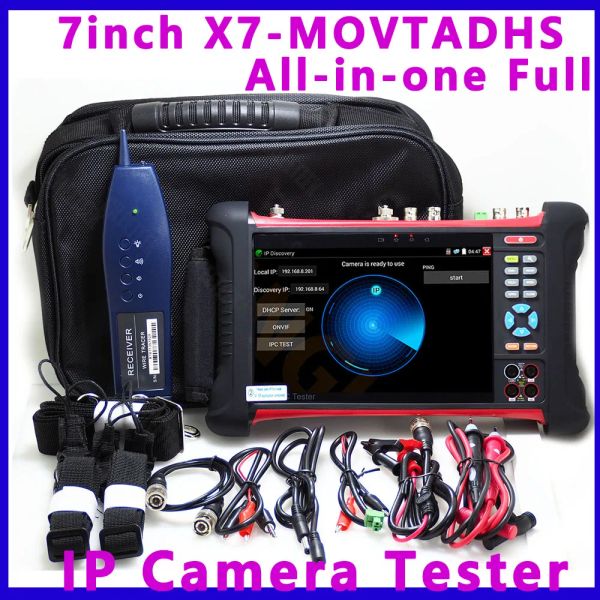 Afficher le moniteur CCTV Tester X7MOVTADHS CFTV CAME TESTER UTP Analog SDI 4K HD Monitor pour la caméra PoE RJ45 Testeur de câble ALLINOE