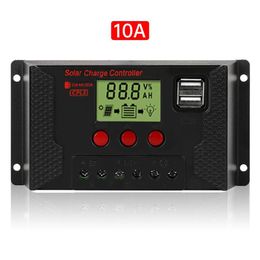 Display PWM Solar Batterij Bescherming Intelligente Panel Regulator Laadregelaar 10A-30A DC12V 24V 48V ATV Parts225e