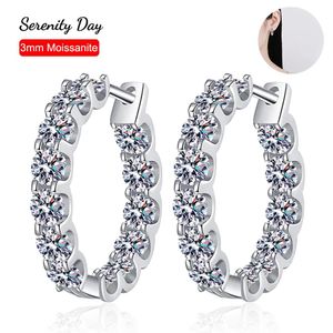 Display Serenity Day Sier Plate Pt950 con incrustaciones de color D 2,6 quilates por par Moissanite Stud Bull Head Pendiente joyería fina para venta al por mayor