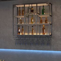 Display plank bar kast muur gemonteerd opslag industriële commerciële wijnkasten uniek modern arme vitre thuismeubilair
