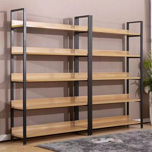 Display shelf Cosmetics display cabinet Multi-layer steel and wood storage shelf display cabinet free combination shoe store container