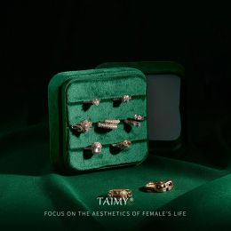 Taimy Velvet Jewelry Packaging Box Jewelry Studio juwelier Ring Display weergeven voor verkoopondersteuning Gratis aanpassingsservice