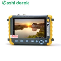 Afficher le testeur de caméra d'entrée VGA / HDMI, moniteur CCTV, moniteur CCTV 8MP avec écran 5INCH, AHD CVI TVI CVBS HD coxial CCTV Tester UTP Test