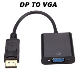 DisplayPort Display Port DP naar VGA-adapter Kabel Mannelijke naar Vrouwelijke Converter voor PC Computer Laptop HDTV Monitor Projector met OPP-tas MQ200