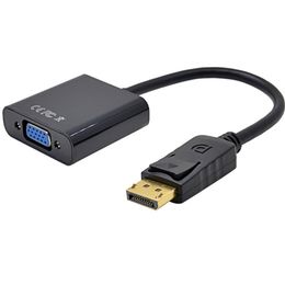 DisplayPort Display Port DP vers VGA Adaptateur Câble Mâle vers Femelle Convertisseur pour PC Ordinateur Portable HDTV Moniteur Projecteur