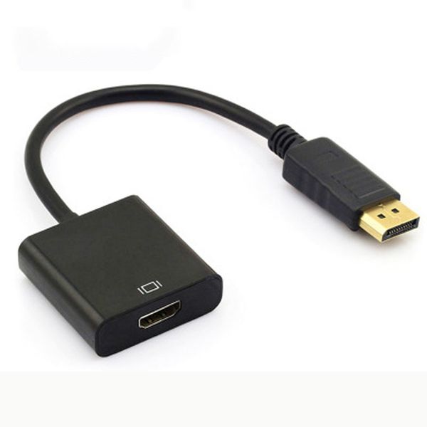 Câbles DisplayPort DP vers HDTV convertisseur adaptateur Audio vidéo actif pour PC ordinateur portable grand boîtier