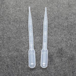 Paies jetables Paies 10 pc / pack 3 ml Plastique Graduated Pipet Dropper Glue Glue High Transparency Clean Scale Elastic Aslastic Sac