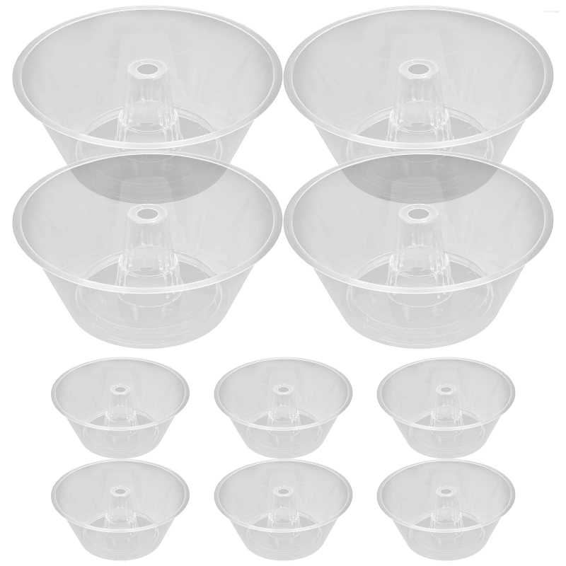 Copas descartáveis palhas 10 PCs Popcorn Bandey Bowl portátil lanches plástico delicado copo