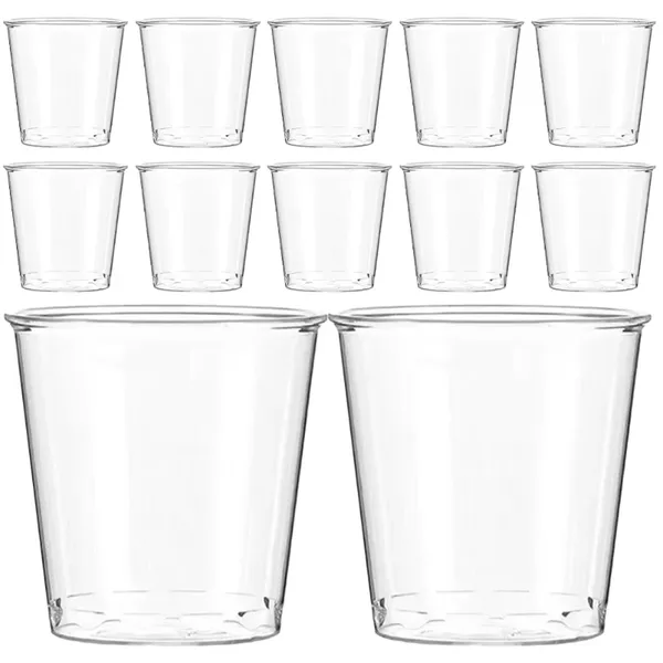 Tass jetables pailles 100 pcs verres à boire