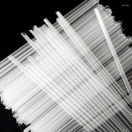 Wegwerpbekers rietjes 100 pc's plastic drinking transparant individueel verpakt dikke paille strohhalm aus plastik