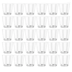 Tasses jetables Paies 100 pcs S Glass Juice tasse de boissons clairs verres à cocktails eau polyvalent plastique pour les fêtes