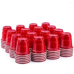 Wegwerpbekers Rietjes 100 Stuks 2oz Wijnglas Mini Plastic Beker Geschikt Voor Party Games Jelly Schieten Wild Grid Bommen Proeverij Monsters