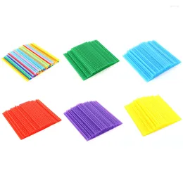 Tasses jetables Paies 100pcs 6 190 mm couleur Plastique Place bouche plate accessoires de boissons non toxiques pour cocktail de cuisine de fête à domicile