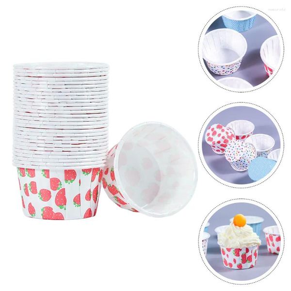 Gobelets jetables pailles, 100 pièces, étuis à cupcakes, porte-papier, cuisson de muffins