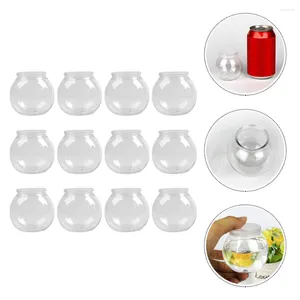 Wegwerpbekers rietjes 12 set planeet cup mousse dessertcontainers mini meten jelly clear kleine kom plastic
